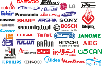 مجموعه وکتور لوگو لوازم خانگی - فایل لایه باز