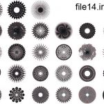 دانلود مجموعه وکتور الگوی (پترن) دایره circular pattern / فایل لایه باز