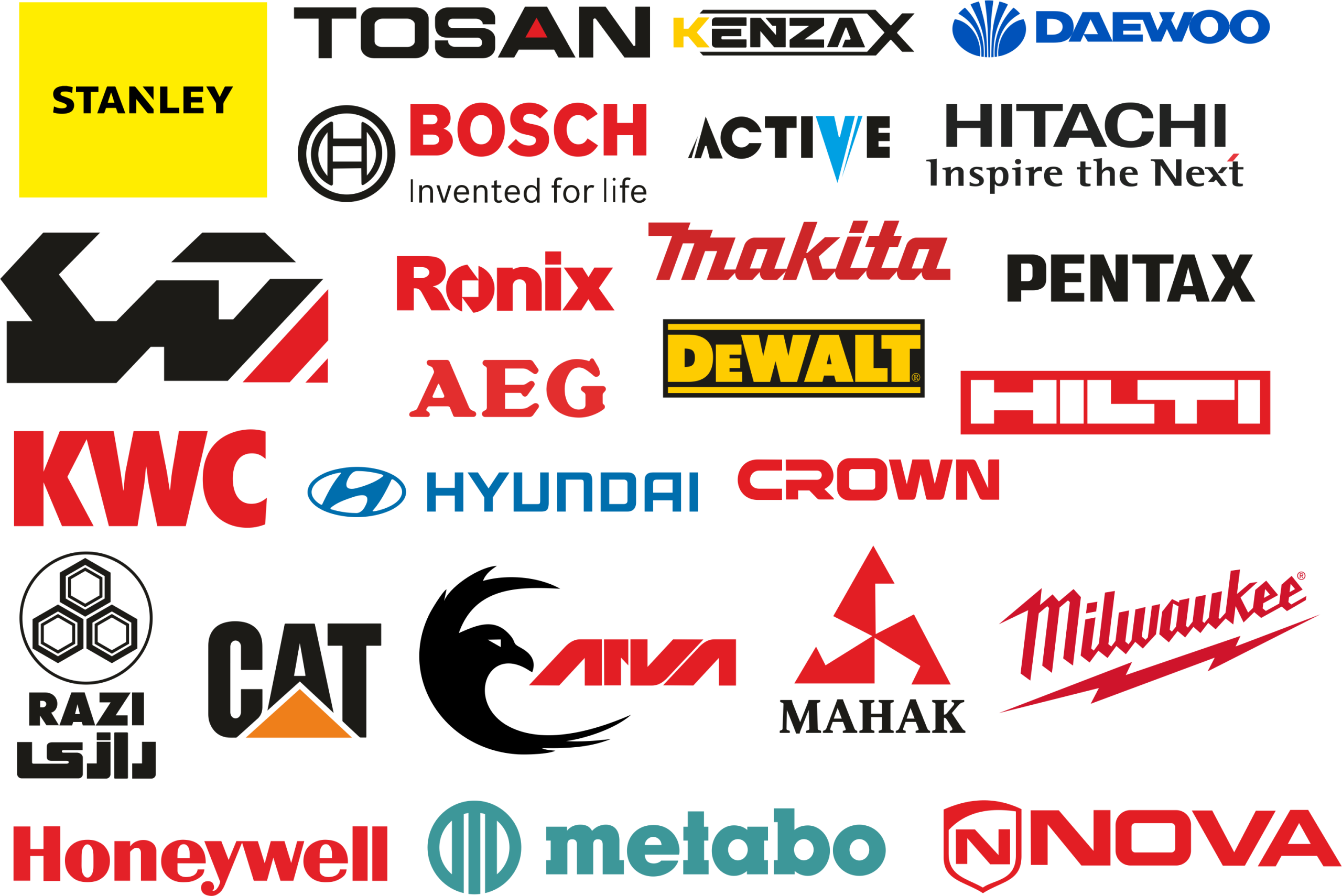 دانلود مجموعه وکتور لوگو ابزار برقی و غیربرقی / فایل طرح های آماده