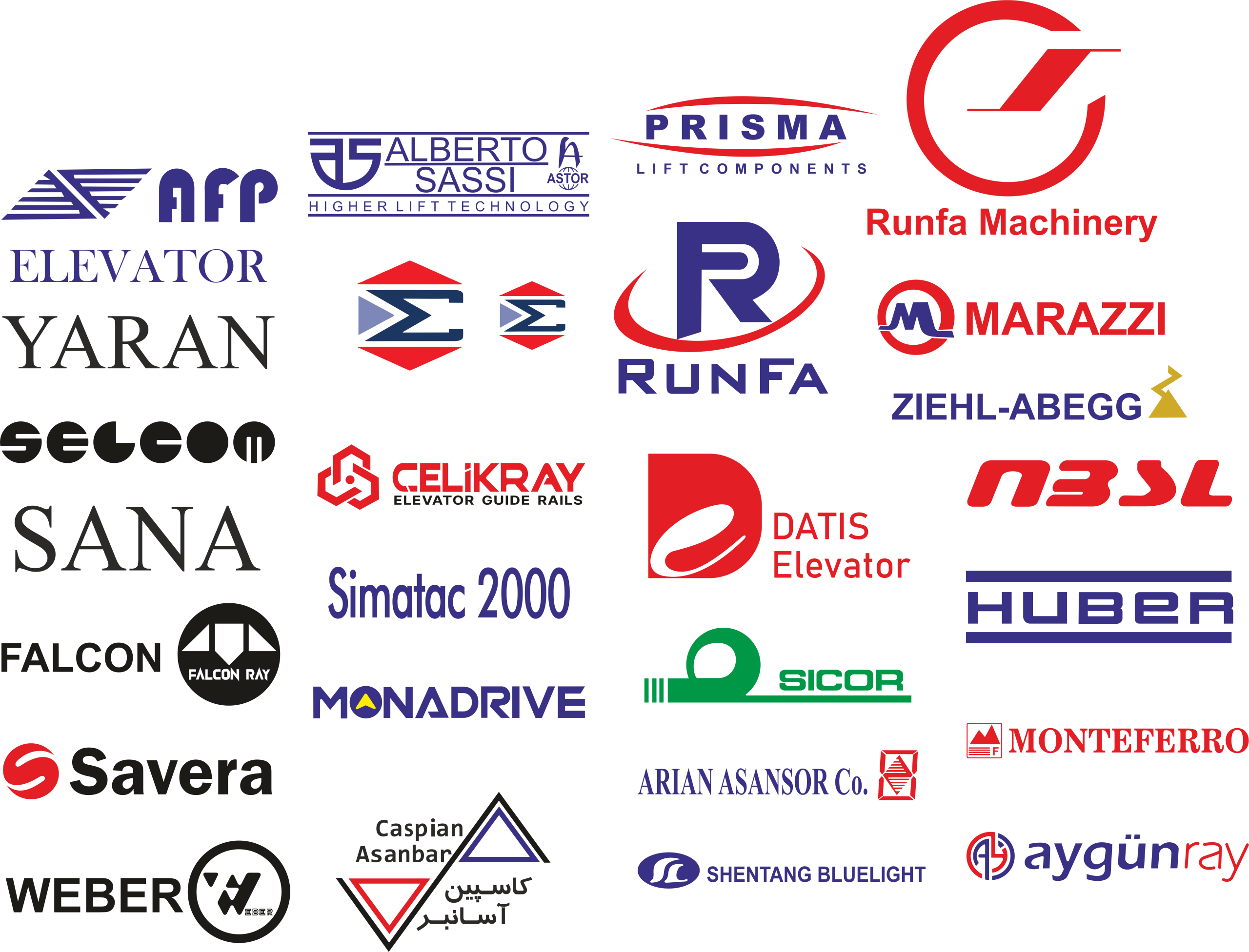 دانلود مجموعه وکتور شرکت های آسانسور / پکیج فایل لایه باز آسانسور